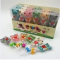 Sucette gélifiée fruitée et moelleuse en forme d'ours de six couleurs 