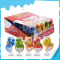 Boîte de présentation de 5 saveurs fruitées contenant des mini chewing-gums dans une tasse 