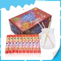 Boîte de vente chaude emballant des bonbons sucrés cc stick saveur fruitée 