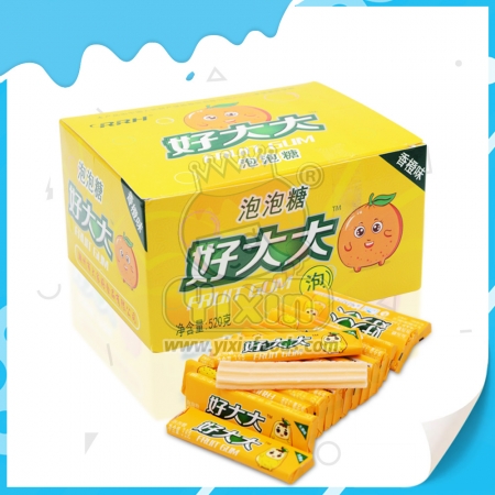 chewing-gum au goût fruité