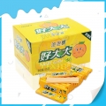Bubble-gum 7 cm saveur fruitée orange 