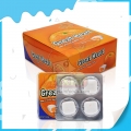 vente en gros de nouveaux articles, gomme à mâcher fourrée à la confiture, gomme à l'orange 
