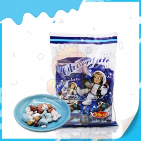 Chocolat sucré aux pierres colorées