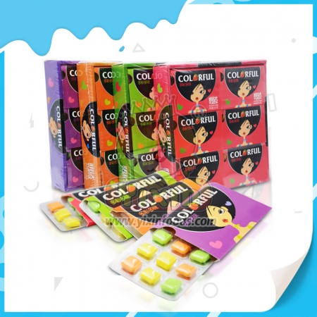 chewing-gum coloré