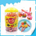 10 g de bonbons sucettes dures multicolores au goût de fruits 