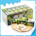 Bonbon dur au lait au goût de thé vert sucré carré 