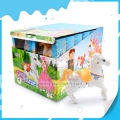 Grand jouet mignon de cheval de dessin animé et bonbons aux fruits 
