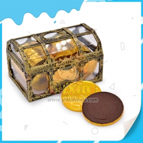 bonbons au chocolat en forme de pièce