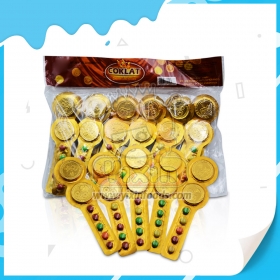 pièces de chocolat avec des fèves de chocolat