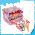 Lot de 30 sucettes souples multicolores en forme de parapluie 