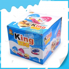 œuf surprise avec biscuit au chocolat