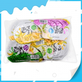 gelée fruitée en forme de banane