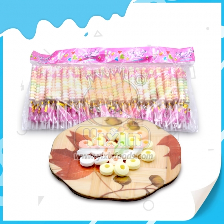 appuyez sur la sucette de bonbon