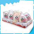 Œuf surprise de grande qualité avec jouet, pudding, chocolat et biscuits 