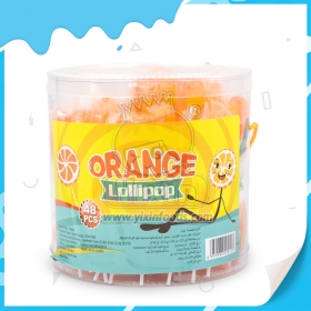 sucette dure à l'orange