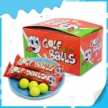 Nouvelles boules de golf vertes au goût de fruits en forme de chewing-gum 