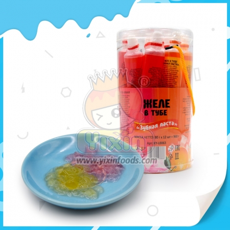 gelée en forme de dentifrice
