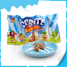 sucette dure aux cinq saveurs de fruits