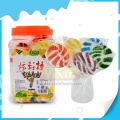 Fournisseur chinois de bonbons sucettes rondes et plates aux fruits 
