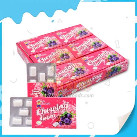 chewing-gum au raisin et à la cerise