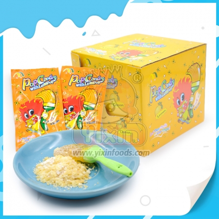 faire éclater des bonbons avec une sucette
