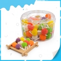 Boîte d'emballage de mini boules de bonbons gélifiés à la gelée de baies de myrtille 