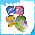 nouveau produit de confiserie sucette au goût de fruit avec des bonbons pétillants 