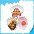 2018 nouveau type de bonbon œuf en chocolat avec biscuit et jouet 