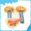 Bonbon dur fruité au tournesol avec bâtonnet de bonbon gélifié 