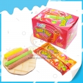 Bonbons gélifiés bicolores dans un sachet 