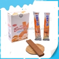 Biscuit au blé et au lait fourré au centre de haute qualité 