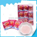 Jus instantané en poudre au goût de fraise, goût sucré 