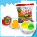 Mini bonbons gélifiés sucrés en coupe de fruits en vrac 