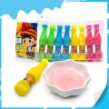 Bonbons en poudre colorés et sucrés en bouteille 