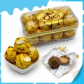 Lot de 16 boîtes d'emballage double couche en forme de boule de chocolat 