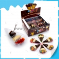 bonbon en cornet, confiture de chocolat avec fèves de chocolat 