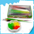 Bonbon liquide à long bâtonnet, saveur multi-fruits 