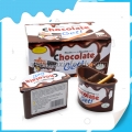 Tasse d'emballage de confiture de chocolat avec bâtonnet de biscuit 