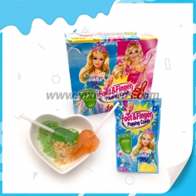 bonbons pétillants avec sucette au pied