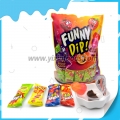 Sucette aux fruits amusante avec confiture de chocolat 