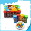 Mini bouteille colorée de bon goût halal emballant des fèves de chocolat 