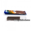 Bonbons acidulés au chocolat, longs bâtonnets, saveur chocolat 