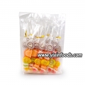 Emballage de sachet de bonbons gélifiés en forme de sucette aux fruits halal 