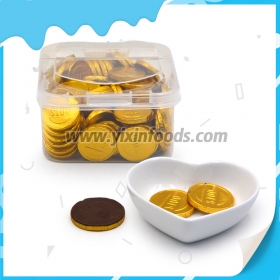 pièces de chocolat dans une boîte