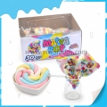 Malva pop mix couleur tourbillon rond guimauve 
