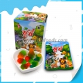 Bonbons gélifiés aux fruits en forme d'animaux différents 