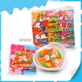 Bonbons gélifiés colorés en forme de pizza, saveur fruitée, 12 g 