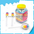 Bâton de sucette long en forme de sucette de maïs mélangée de 3 couleurs 
