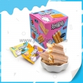 Biscuit gaufré à la pêche blanche 