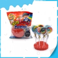 Bonbon dur en forme de sucette arc-en-ciel 